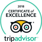 TripAdvisor Certificate of Excellence 2018